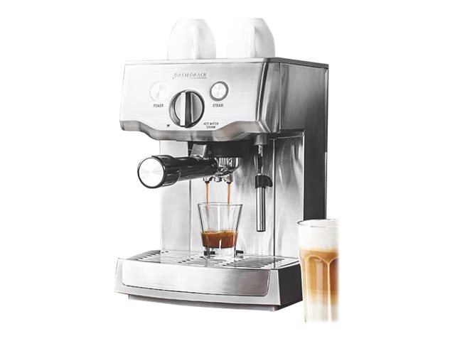 Gastroback Design 42709 Espressomaschine 1000 Watt Edelstahl, Espressomaschine, 1,5 L, Kaffeepad, Gemahlener Kaffee, 1000 W, Edelstahl
