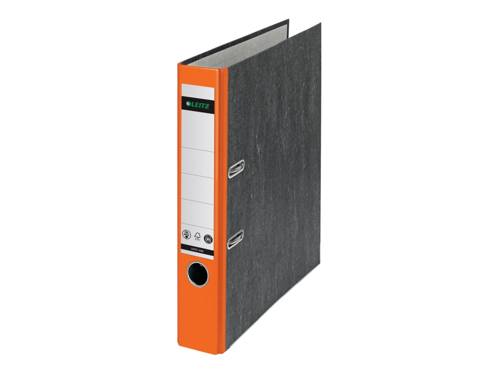 Leitz Cardboard Binder 180°, A4, Karton, Orange, 350 Blätter, 5,2 Cm, 55 Mm
