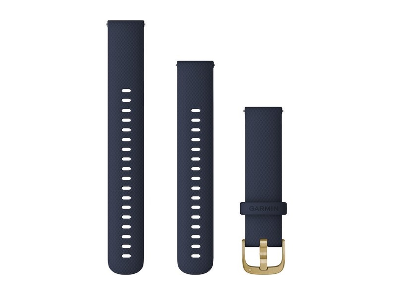 Garmin 010-12932-0A - Band - Navy - Garmin - Captain Marvel Vívoactive 4S Vívomove 3S - Silicone - Gold