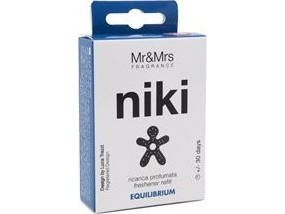 Mr&Ampmrs Fragrance Mr&Ampmrs Niki Car Air Freshener Refill Jrnikibx010v00 Car Fragrance Refill, "Equilibrium", "Black"