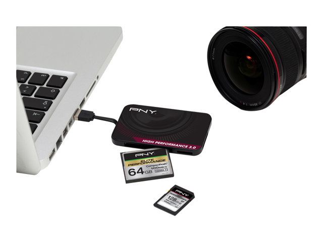 Pny High Performance Reader 3.0 - Kartenlesegerät (Multi-Format) - Usb 3.0