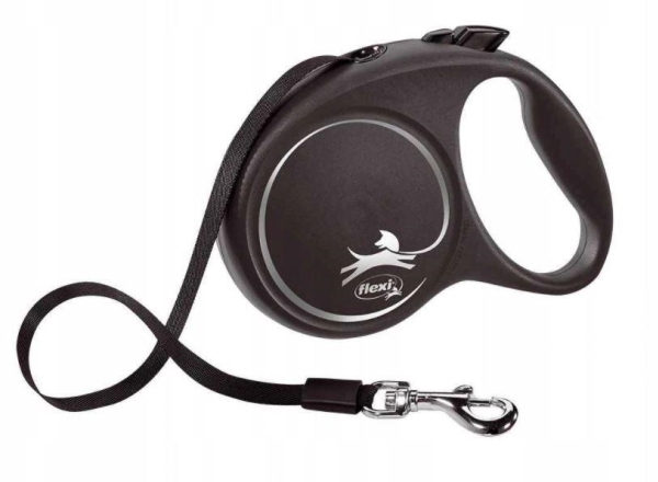 Flexi Schwarz Design L 5 M Fleksibel Hundesnor