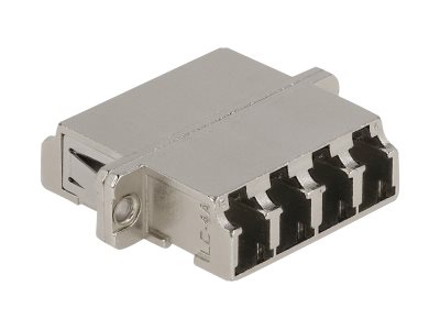 Delock Fiberoptisk Kobling Lc Quad Socket Til Lc Quad Socket Singlemode Metal