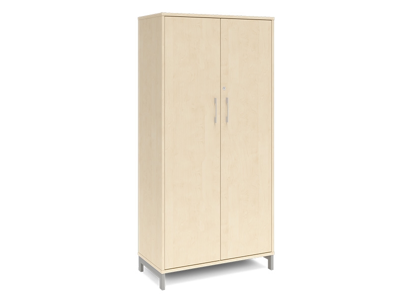 Kontorskab DNA, 800x1660 mm, Birk/Alugrå 4A4