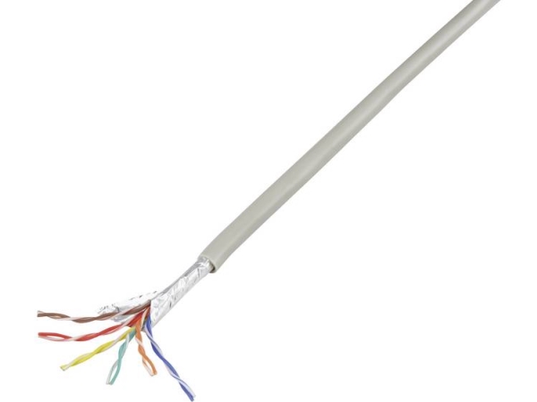 Tru Components 1568142 Telefonkabel J-Y(St)Y 6 X 2 X 0,60 Mm Grå 25 M