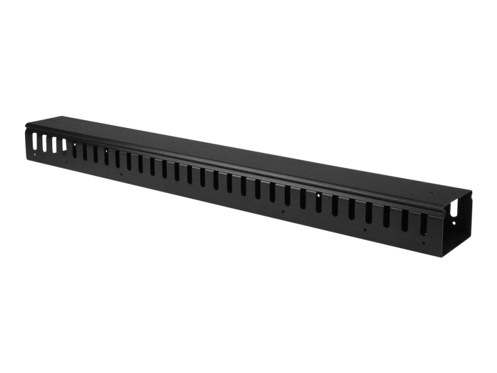 Startech.Com Vertikaler Kabelführungskanal Mit Abdeckung - 0U Open Slot Finger Duct Wire Raceway For 19 Inch Server Rack - Slotted Cord Channel (Cmve