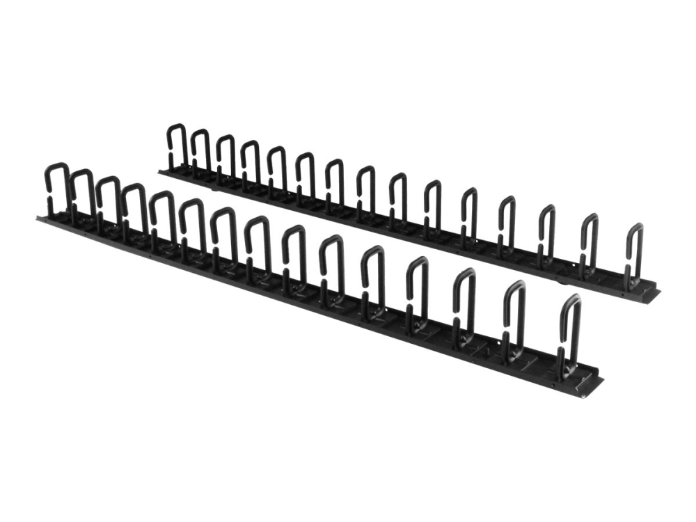 Startech.Com Vertikaler Kabelordner Mit D Hacken - 0U - 1,8M, Schwarz, Stahl, 40U, 1727,2 Mm, 50 Mm, 87 Mm