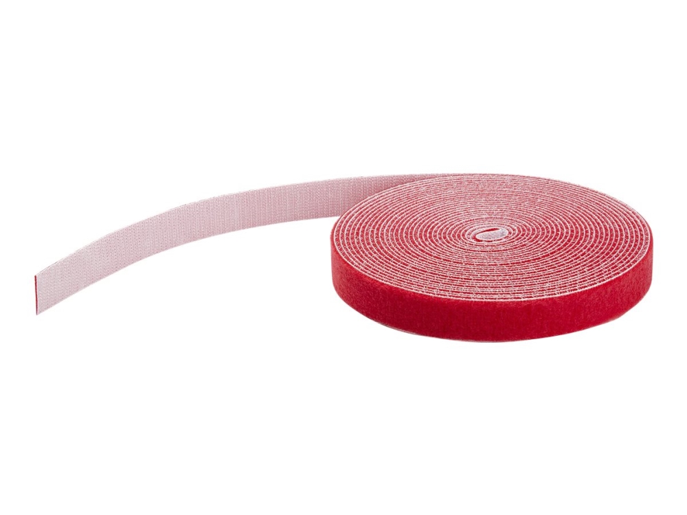 StarTech.com 50ft Hook and Loop Roll, Cut-to-Size Reusable Cable Ties, Bulk Industrial Wire Fastener Tape / Adjustable Fabric Wraps Red / Resuable Self Gripping Cable Management Straps - Adjustable Loop Ties (HKLP50RD) - Kardborrefäste - 15.24 m - röd - för P/N: HKLP50, HKLP50BL, HKLP50GN, HKLP50YW | EL Artiklar - Vägar & tillägg - Övriga | GameStuff
