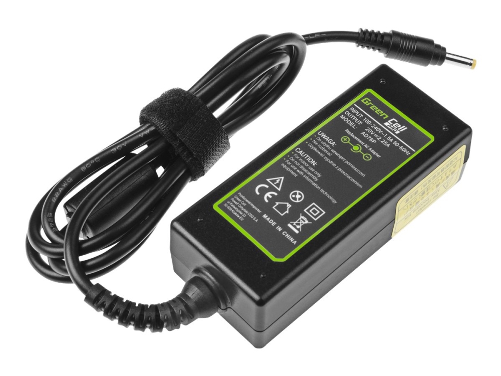Green Cell PRO - Strömadapter - AC - 45 Watt - svart - för Lenovo IdeaPad 100-15 100S-14 110-15 Yoga 510-14 510-15 | Datortillbehör - Laddare & Batterier - Bärbar nätaggregat | GameStuff
