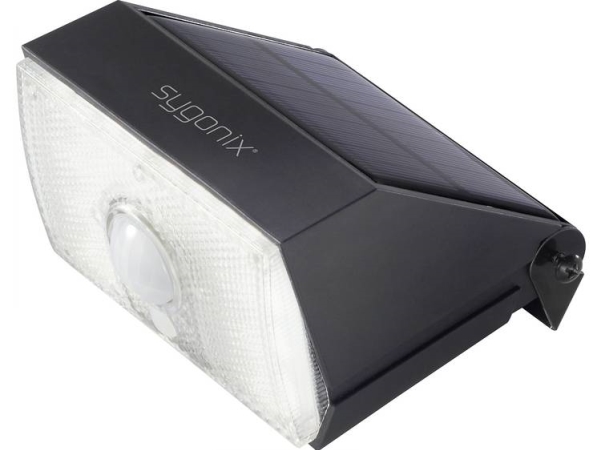 Sygonix Sy-4673536 Led Außenwandleuchte Mit Bewegungssensor 10 W Neutral Weiß Schwarz
