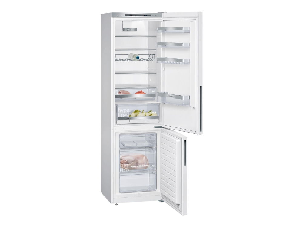 Siemens iQ500 KG39EAWCA - Køleskab/fryser - bund-fryser - bredde: 60 cm - dybde: 65 cm - højde: 201 cm - 343 liter - Klasse C - hvid