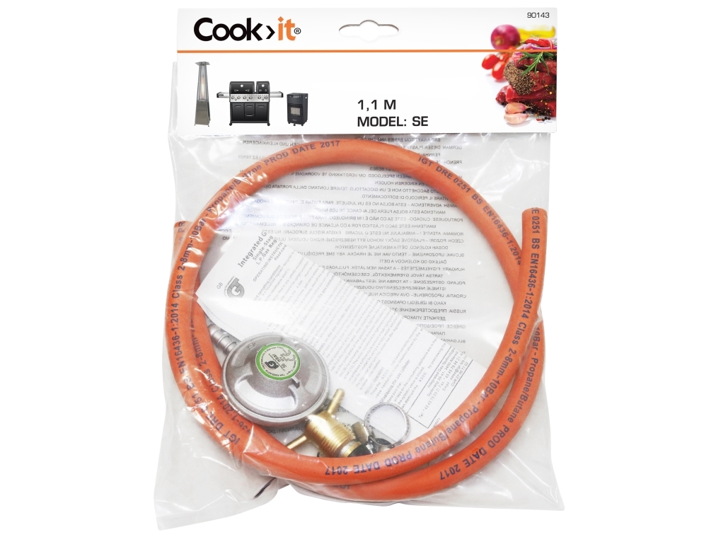 Alternativ bild 0 för Cozze® regulator set med regulator, slang 1,1 meter och lanyard SE