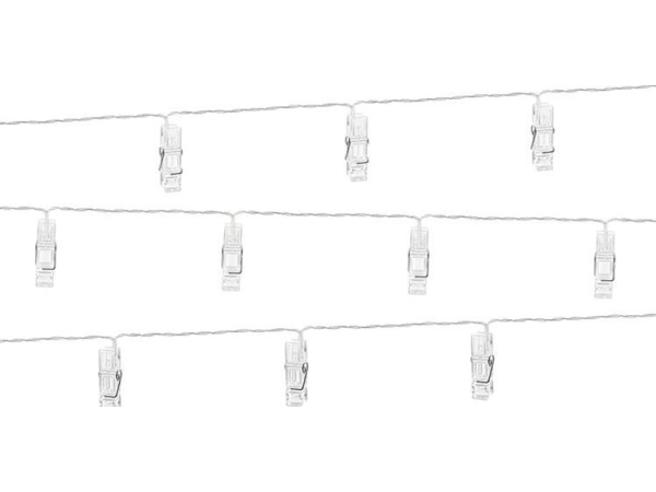 Christmas Tree Lights Party Deco Clips Led Lamps, Colorless, 1.4 M Universal