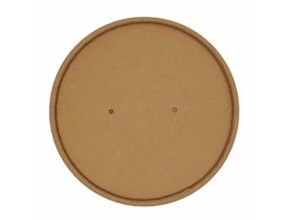 Deckel Aus Papier Ø150 Mm Pe-Beschichtet M/Belüftungsloch Kraft Braun Für Salatschalen 500/1000 Ml, 12Er Pack X 25 Stk/Karton
