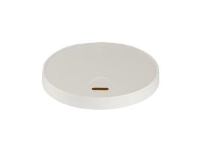 Låg Rundt Fladt Pap/Pe Med Drikkehul Til Kaffebæger Ø80 Mm Hvid,20 Ps X 50 Stk/Krt