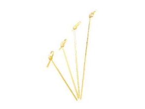 Spik 100 mm med slinga av bambu, 100 st/pk | Catering - Engångsservis - Bestick | GameStuff