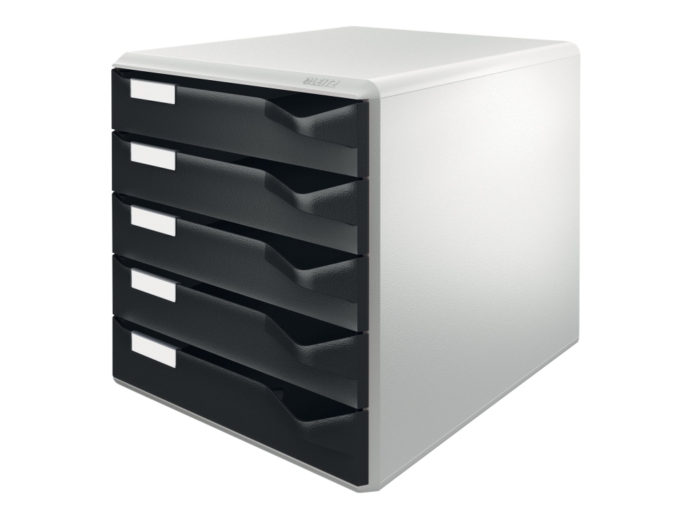 Leitz Postset Mit Schubladen, 5 Schublade(N), Kunststoff, Schwarz, Grau, 3,65 Kg, 285 X 355 X 290 Mm