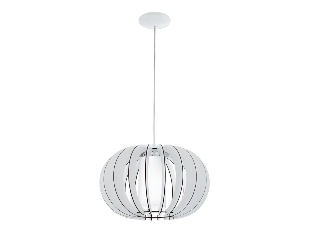 EGLO STELLATO 2 PENDEL Ø400 OPAL/HVID