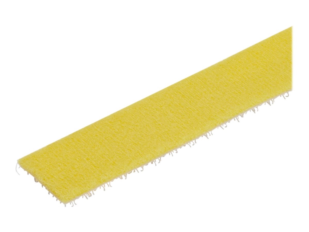 Startech 25ft Hook and Loop Roll, Cut-to-Size Reusable Cable Ties, Bulk Industrial Wire Fastener Tape/Adjustable Fabric Wraps Yellow/Resuable Self Gripping Cable Management Straps - Adjustable Loop Ties (HKLP25YW) - Krog og løkke-fastgørelse - 7.62 m - gul - for P/N: CABSHF2POST2, HKLP25, HKLP25BL, HKLP25GN, HKLP25RD