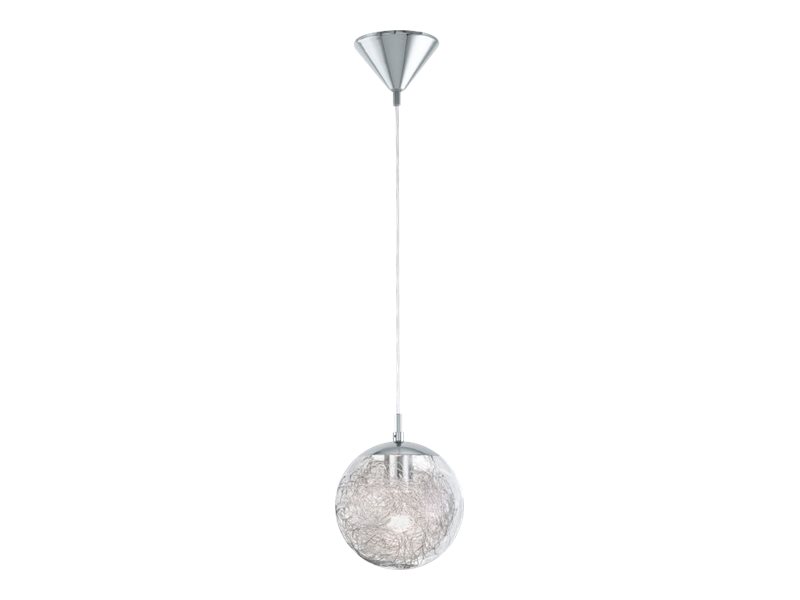 Eglo Luberio, Flexible Halterung, Aluminium, Chrom, Transparent, Aluminium, Chrom, Transparent, Aluminium, Glas, Stahl, Aluminium, Glas, Indoor