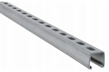 Walraven RapidStrut montageskinne 41x21x2,5mm. Lgd. A 6 mtr. BUP. Med savtakkede tænder