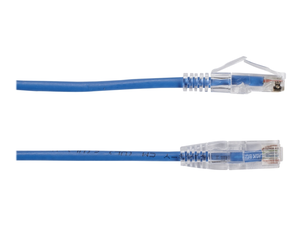 Black Box Slim-Net - Patchkabel - Rj-45 (Han) Til Rj-45 (Han) - Utp - Cat 6A - Booted, Formet, Strenget - Blå