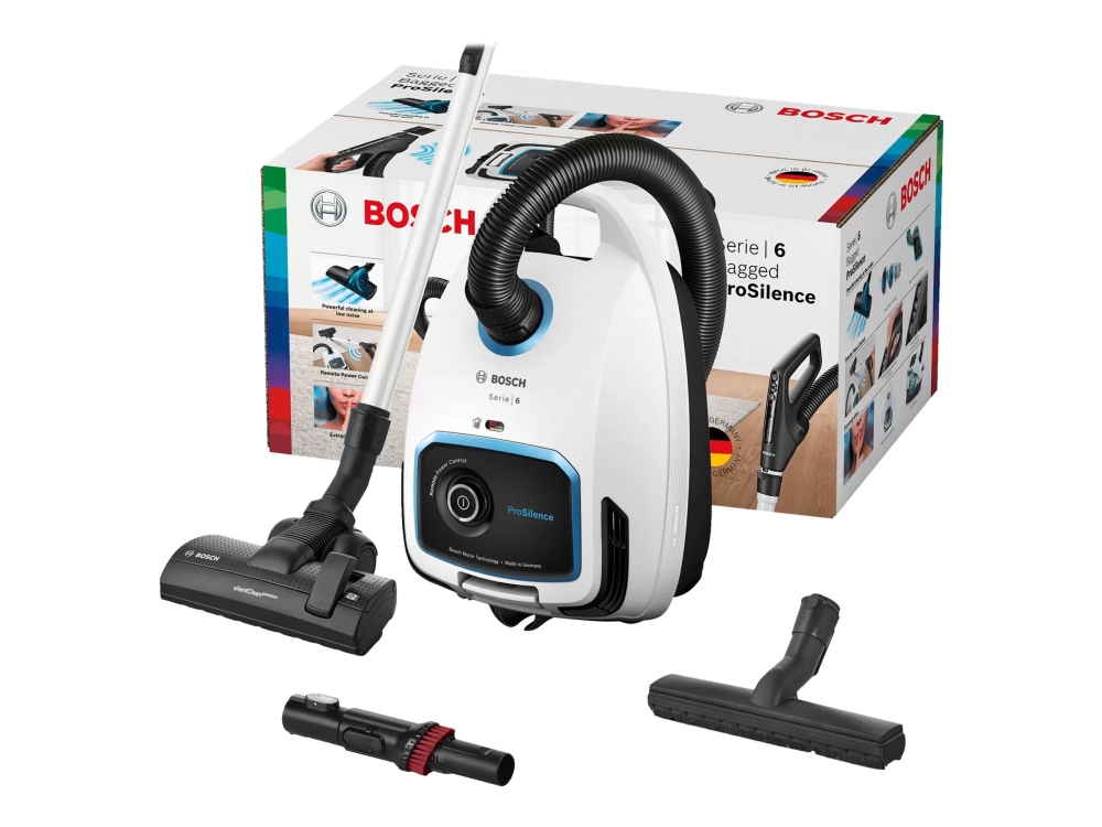 Bosch Serie | 6 BGB6SIL1 ProSilence - Støvsuger - beholder - pose - hvid