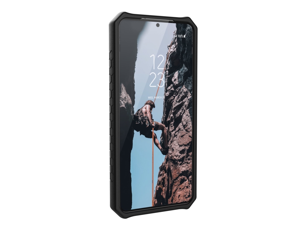 Uag Rugged Case For Samsung Galaxy S21 Plus 5g 6.7 Inch Monarch Black Baksidesskydd För Mobiltelefon Polykarbonat Gummi Metallegering Sva