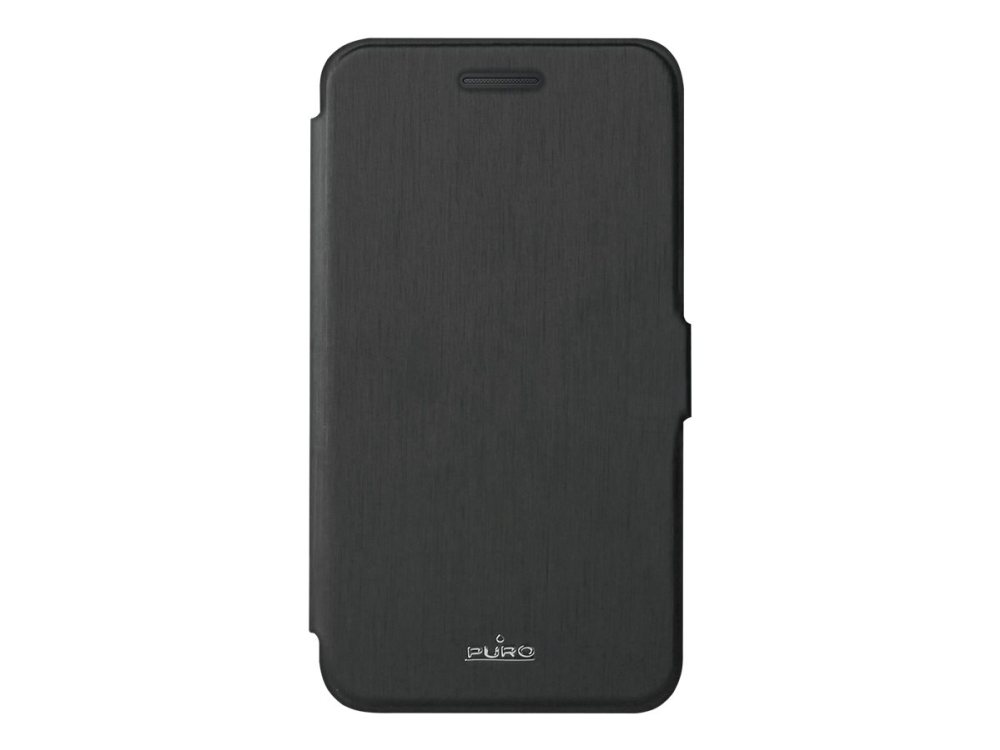 PURO Wallet case - Vikbart fodral för mobiltelefon - eco-läder - svart - för Huawei Y360 | Tele & GPS - Mobil tillbehör - Skydd & Väskor | GameStuff