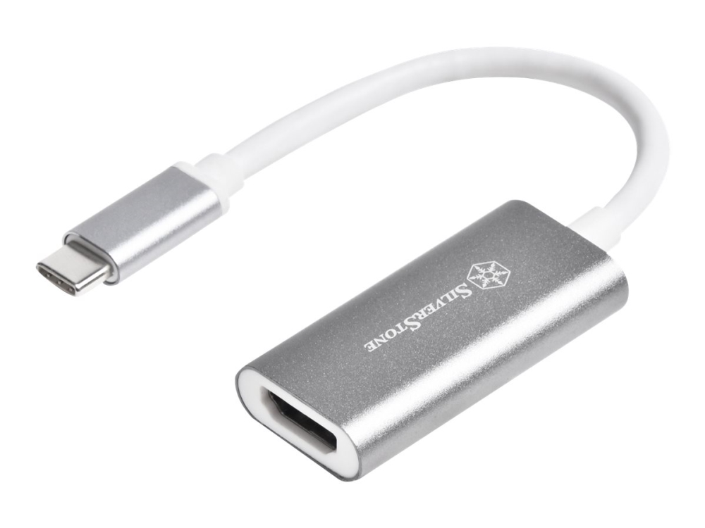 Silverstone Ep07-E - Adapterkabel - Usb-C Han Til Hdmi Hun - 1 M - Brunsort - 4K-Unterstützung