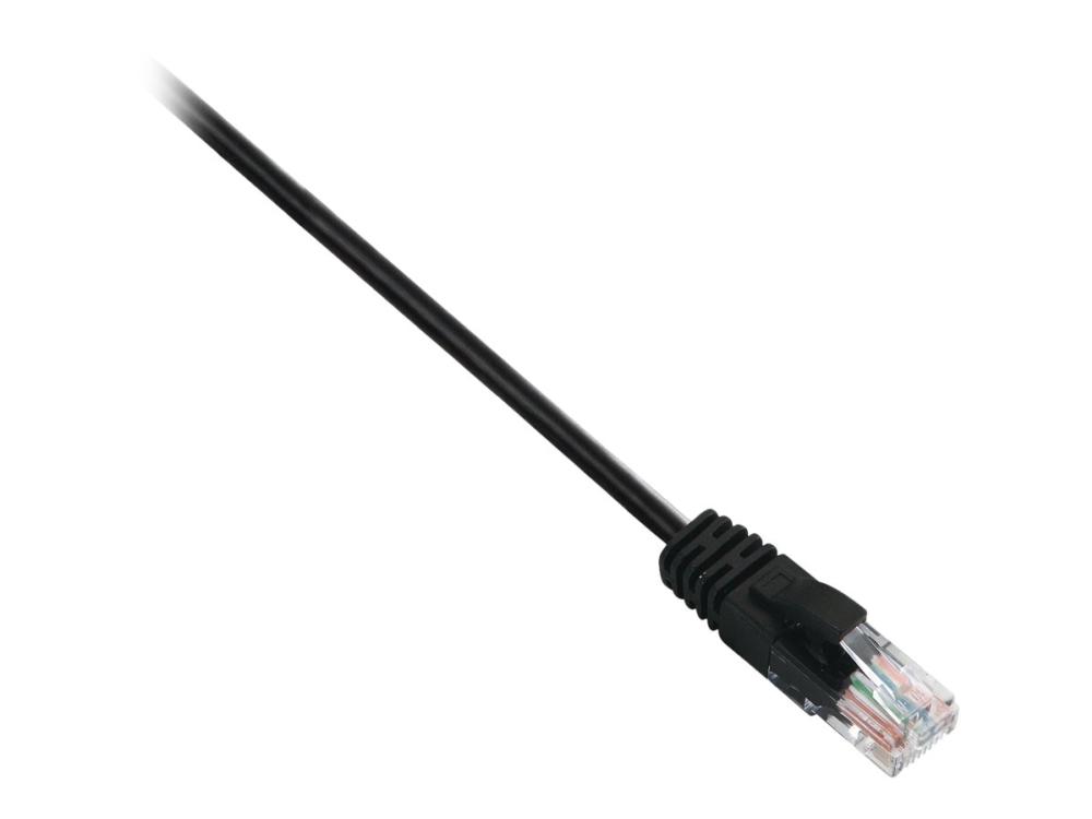 V7 - Patchkabel - Rj-45 (Han) Til Rj-45 (Han) - 1 M - Utp - Cat 6 - Formet, Knastfri - Sort