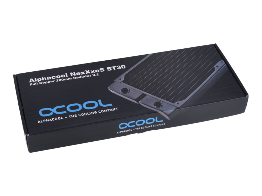 Alphacool Nexxxos St30 Full Copper V.2 - Radiator Til Væskekølesystem - Sort