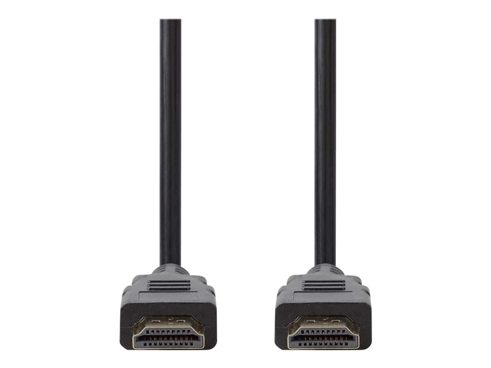 Nedis - Hdmi-Kabel - Hdmi Han Lige Bis Hdmi Han Lige - 1 M - Sort - Rund, 4K Unterstützung
