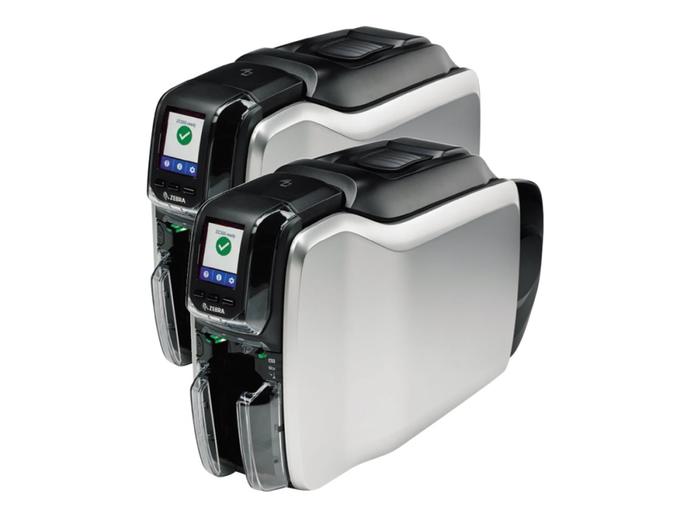 Zebra ZC300 - Plastikkortprinter - farve - blæksubliminering/termisk transfer - CR-80 Card (85.6 x 54 mm) - 300 dpi - op til 900 kort/time (mono) / op til 200 kort/time (farve) - kapacitet: 100 kort - USB 2.0, LAN