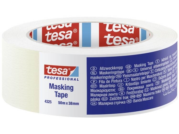 Tesa 04325-00003-01 Crepebånd Tesa Crepe Beige (L X B) 50.00 M X 38.00 Mm 50 M