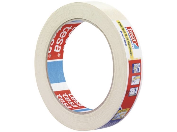 Tesa Premium 04306-00042-02 Crepebånd Tesakrepp Beige (L X B) 50 M X 19 Mm 1 Stk