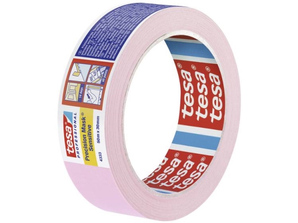 Tesa Precision Sensitive 04333-00019-02 Crepebånd Malertape Lys Rosa (L X B) 50 M X 30 Mm 1 Stk