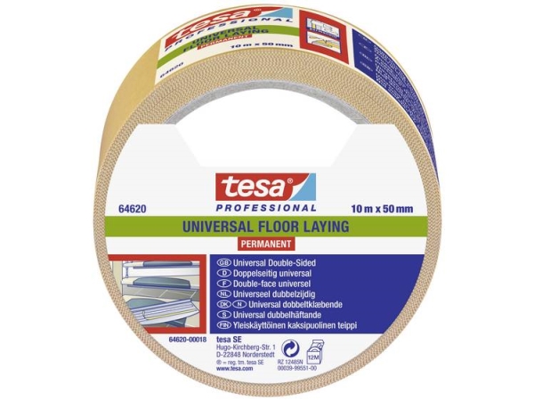 Tesa 64620-00018-11 Verlegeband Weiß (L X B) 10.00 M X 50.00 Mm 10 M (64620-00018-11)