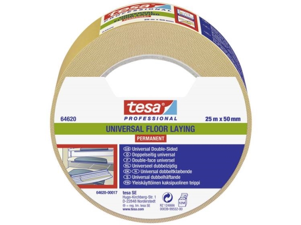 Tesa 64620-00017-11 Verlegeband Weiß (L X B) 25.00 M X 50.00 Mm 25 M (64620-00017-11)