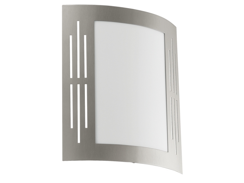 EGLO City, Väggbelysning för utomhusbruk, Rostfritt stål, Plast, Rostfritt stål, IP33, Entré, I | Belysning - Utomhusbelysning | GameStuff