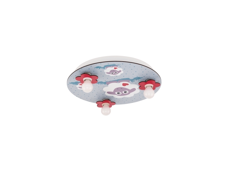 EGLO LALELU LOFT 3L Ø400 LYS GRÅ