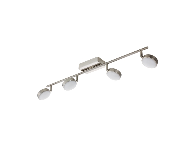 EGLO Corropoli-C, Utanpåliggande spotlight, Glödlampan/-lamporna kan inte bytas ut, LED, 6500 K, 600 LM, Nickel, Vit | Belysning - Inomhusbelysning - Inbyggd spotlight | GameStuff