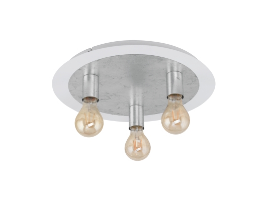 Eglo 97495, 3 Glühbirne(N), Led, E27, 320 Lm, Silber, Weiß