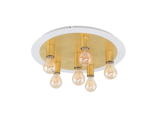 Eglo 97493, 6 Glühbirne(N), Led, E27, 320 Lm, Gold, Weiß