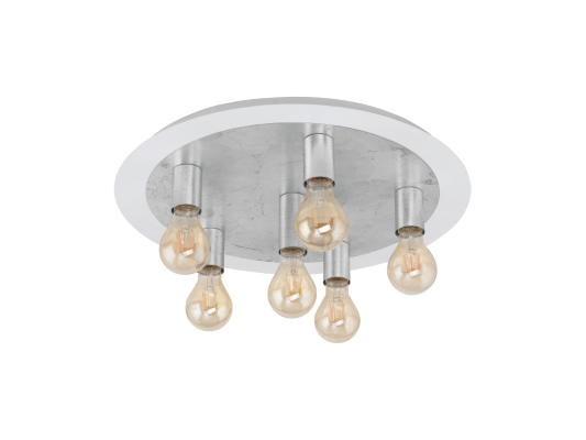Eglo 97496, 6 Glühbirne(N), Led, E27, 320 Lm, Silber, Weiß