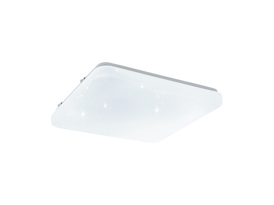 EGLO FRANIA-S plafond Ø280x280 mm, 3000K, hvid med krystaleffekt