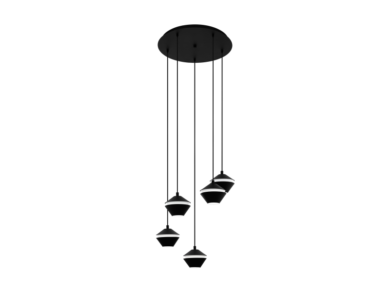 Eglo Perpigo, Flexible Halterung, Schwarz, Weiß, Schwarz, Weiß, Stahl, Kunststoff, Indoor