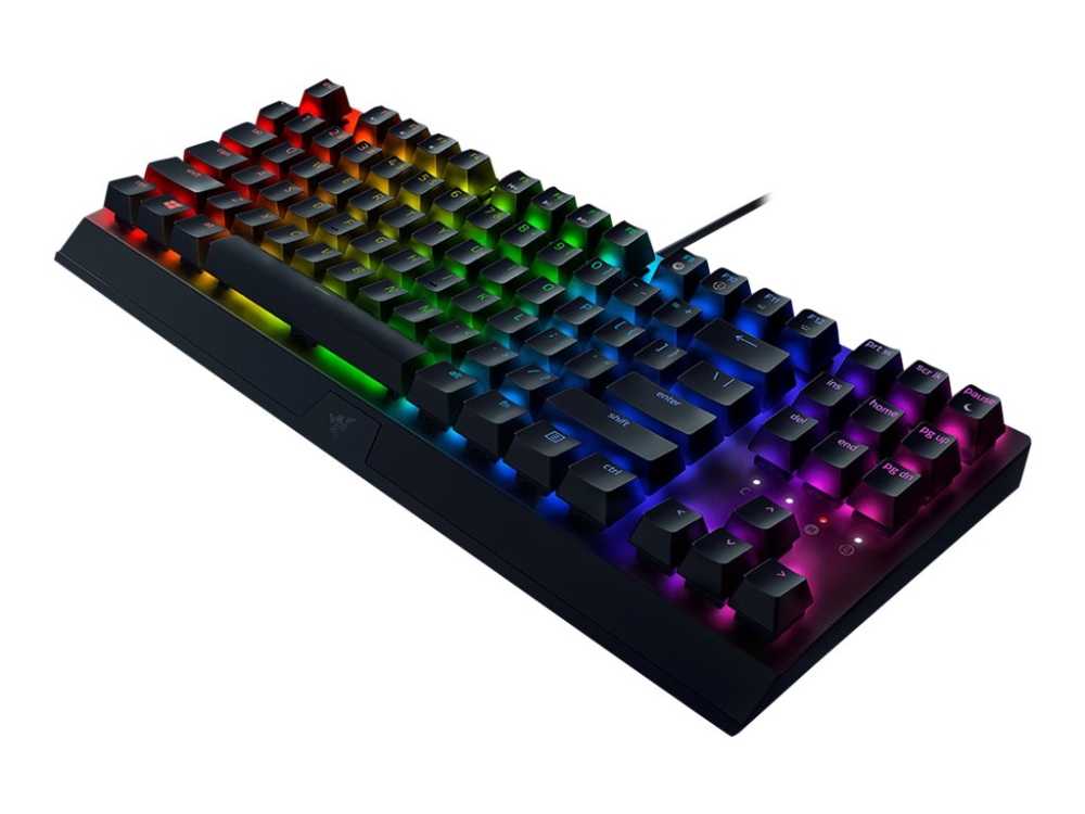 Razer Blackwidow V3, Täysikokoinen (100 %), USB, Mekaaninen, QWERTZ, RGB LED, Musta