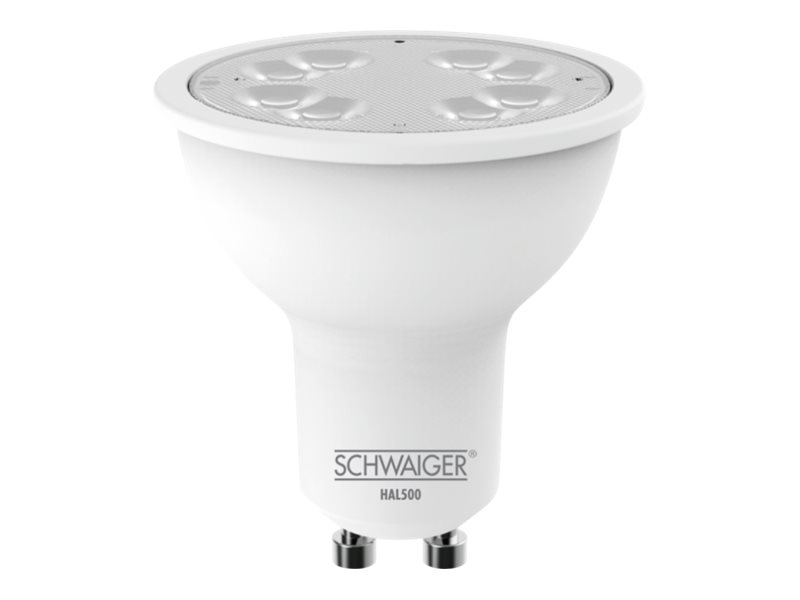 Schwaiger HAL500 - LED-glödlampa - GU10 - 5.4 W (motsvarande 50 W) - klass G - varm vit/neutralt vit/kall vit ljus - 2700-6500 K - vit | Smarta hem - Smart belysning - GU10 Smarta Lampor | GameStuff
