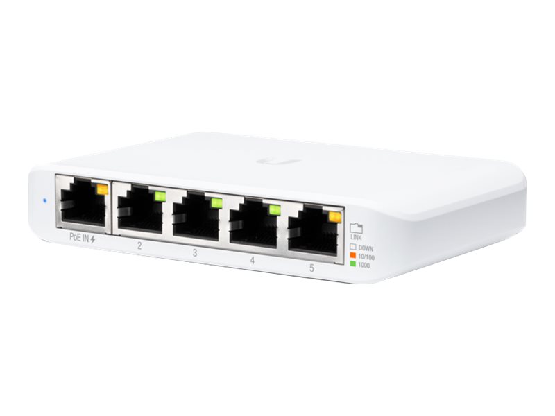 Ubiquiti Usw-Flex-Mini-5 | Switch | Unifi, 5X Rj45 1000Mb/S, 1X Poe In, 5-Pack